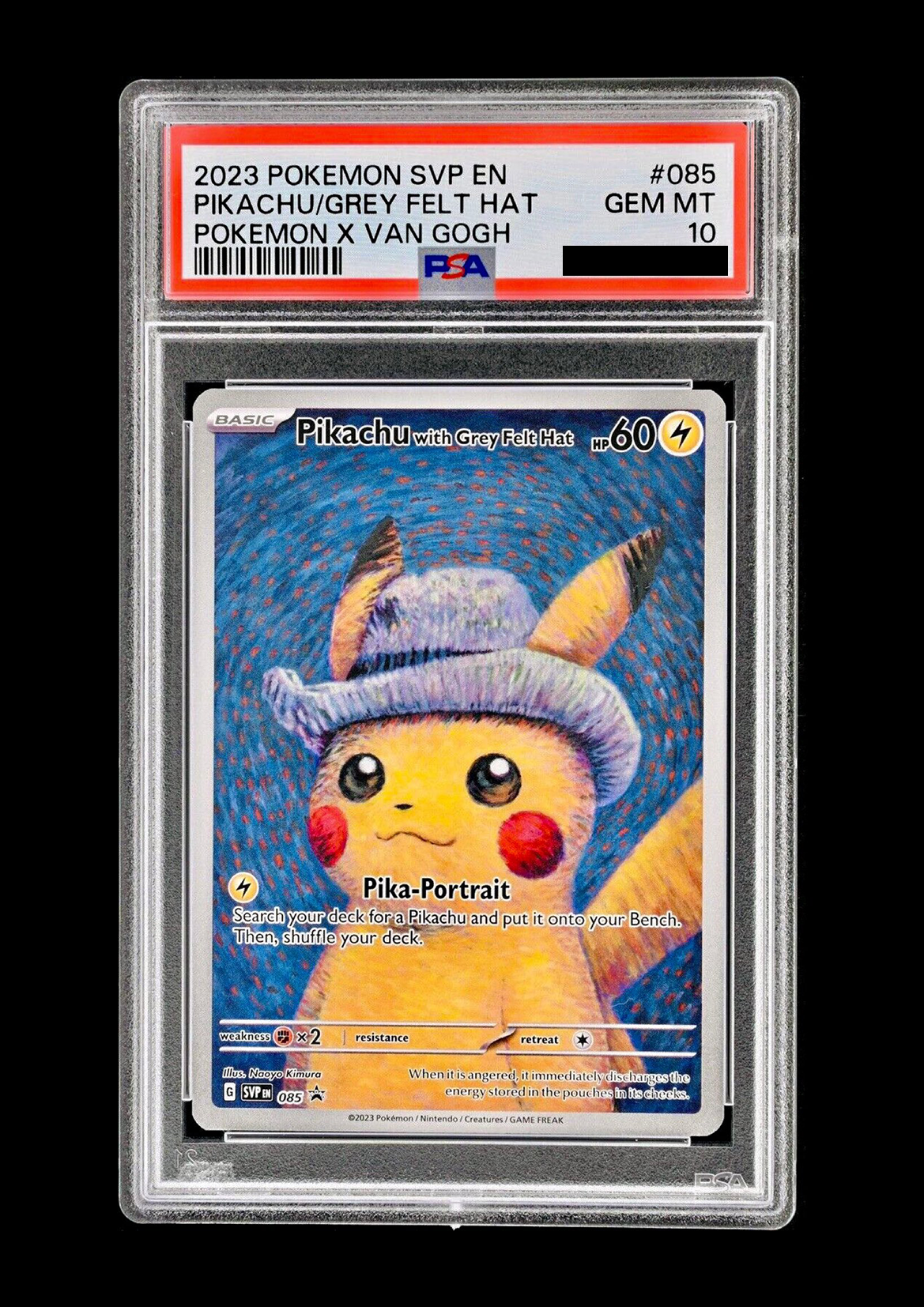 Pikachu with Grey Felt Hat PSA 10