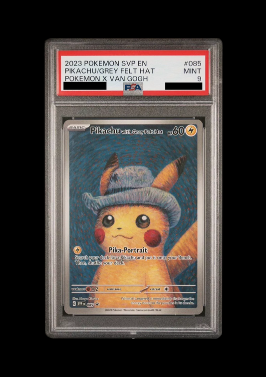 Pikachu with Grey Felt Hat PSA 9